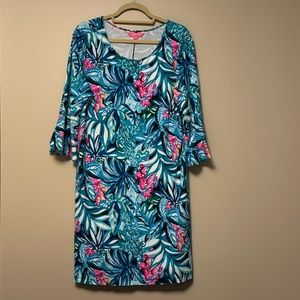 Lilly Pulitzer 3/4 length flare sleeve dress